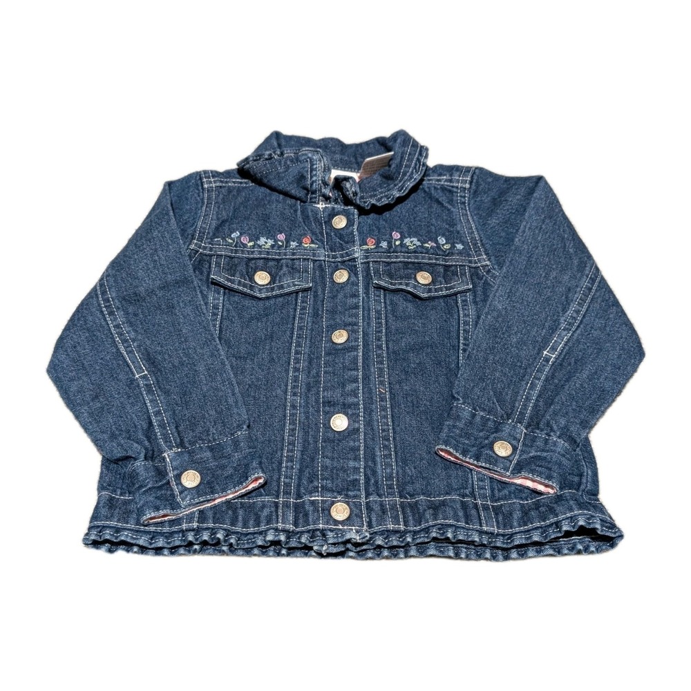 Cherokee Brand Girls Cotton Denim Jean Jacket Size 18Mos